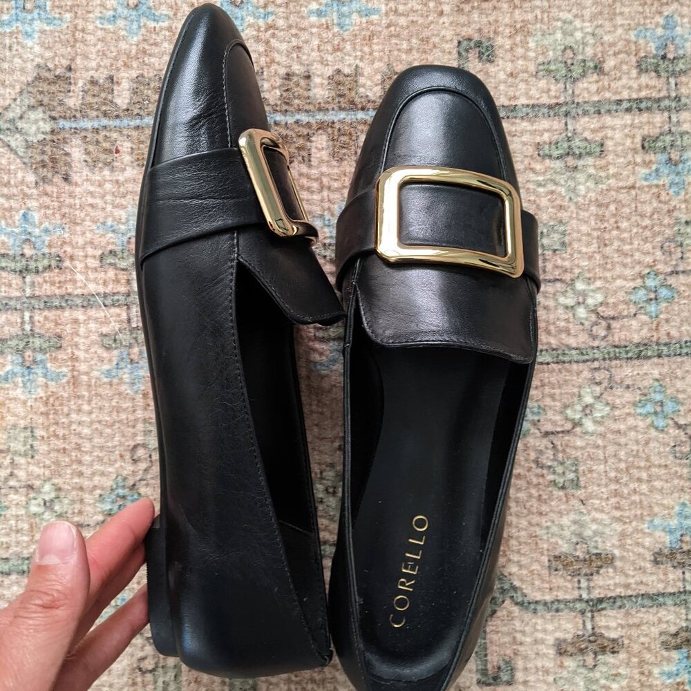 NEW Corello (brazilian brand) black flats - real leather
